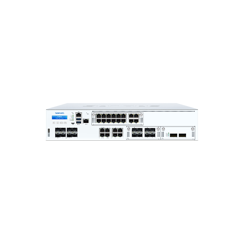 Sophos XGS 5500 Security Firewall Appliance, Rack 2U, FW 100G, TP 46G, VPN 92.5G, 8x1GbE, 8x10Gb SFP+.