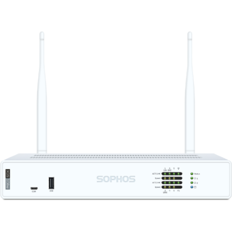Sophos XGS 108w Security Firewall Appliance, Desktop, Wi-Fi 6, FW 12.5G, TP 2.5G, VPN 8.25G, 6x2.5GbE, 1xSFP.