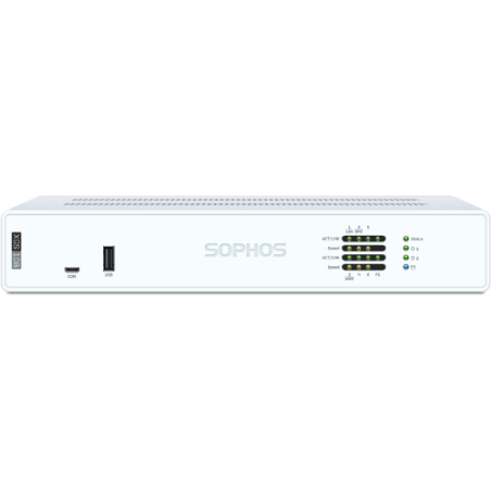 Sophos XGS 108 Security Firewall Appliance, Desktop, FW 12.5G, TP 2.5G, VPN 8.25G, 6x2.5GbE, 1xSFP.