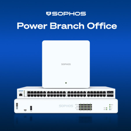 Sophos Network-in-a-Box Bundle for Power Branch Office with XGS138, 48-Port Switch, Switch Support, AP6 420E, AP support,1 yr Xs